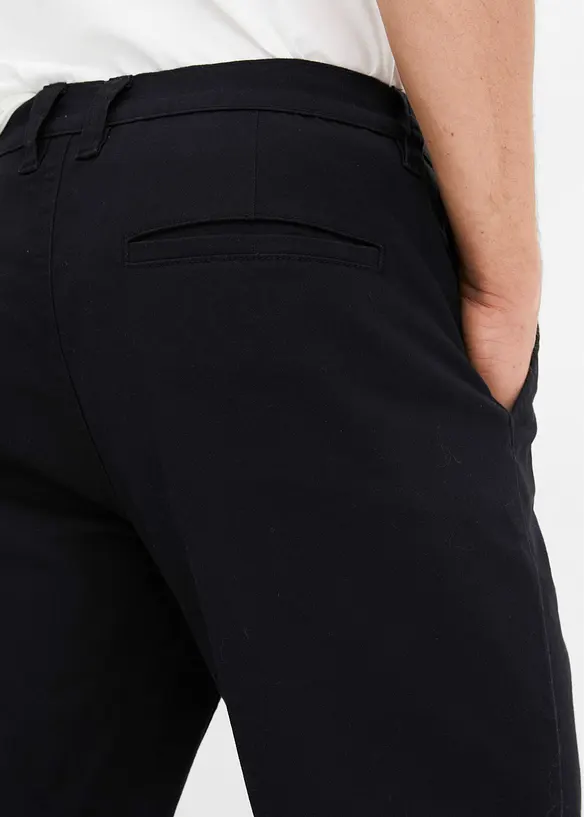 Relaxed fit stretch chino met biologisch katoen, straight, bonprix