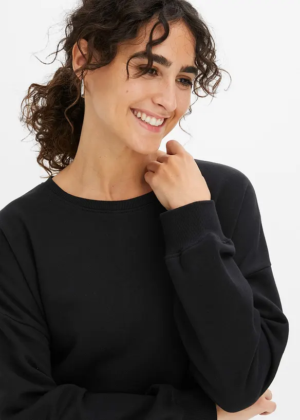 Oversized sweater van katoen, bonprix