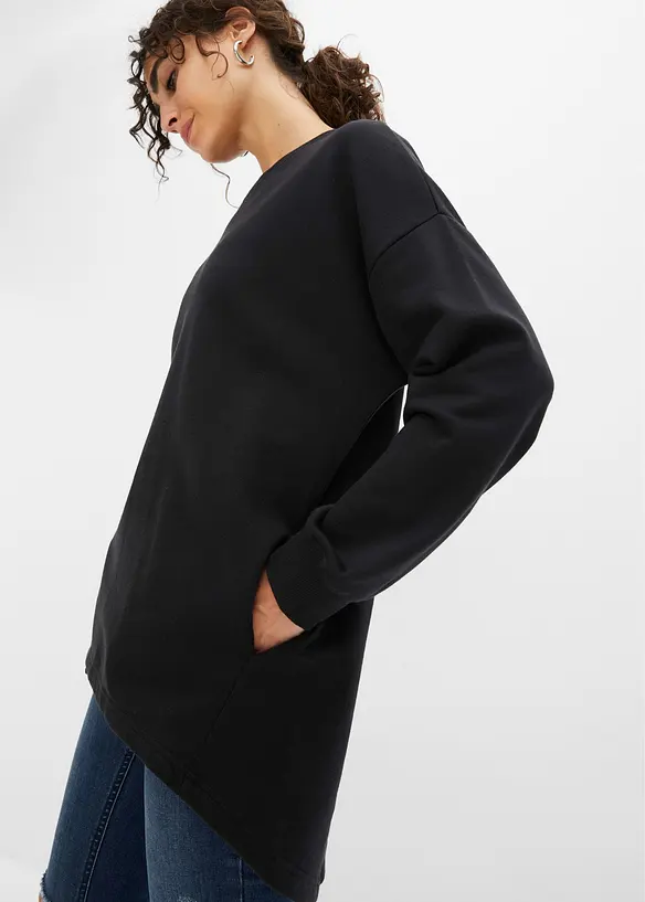 Oversized sweater van katoen, bonprix
