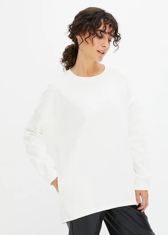 Oversized sweater van katoen, bonprix