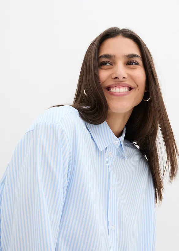 Gestreepte overhemdblouse, bonprix