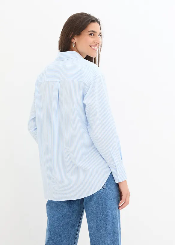Gestreepte overhemdblouse, bonprix