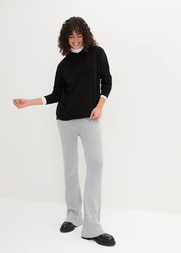 Basic hoodie van zacht frotté, bonprix
