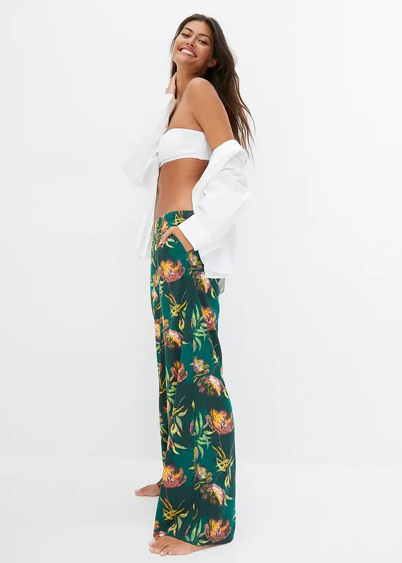 Wijde pyjamabroek van zachte viscose, bonprix