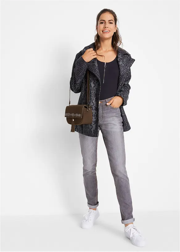 Comfort stretch mom jeans, mid waist, bonprix