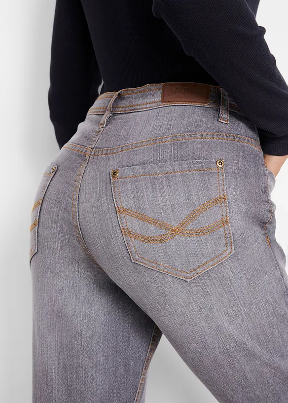 Comfort stretch mom jeans, mid waist, bonprix