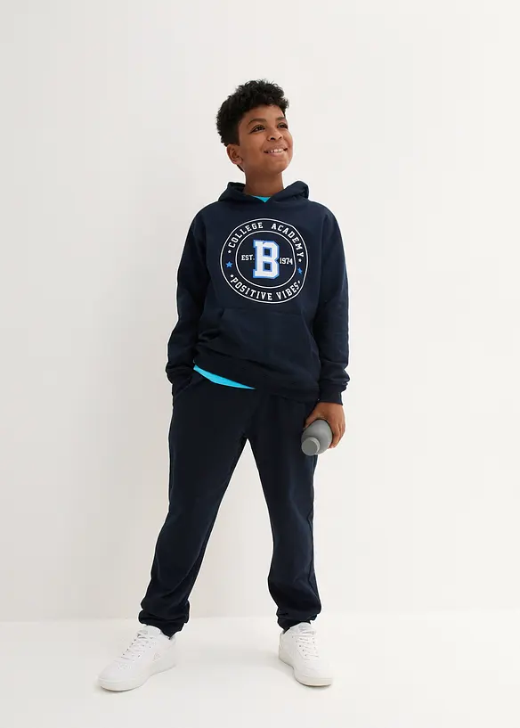 Kinder sweater en sweatpants van zahct katoen (2-dlg. set), bonprix