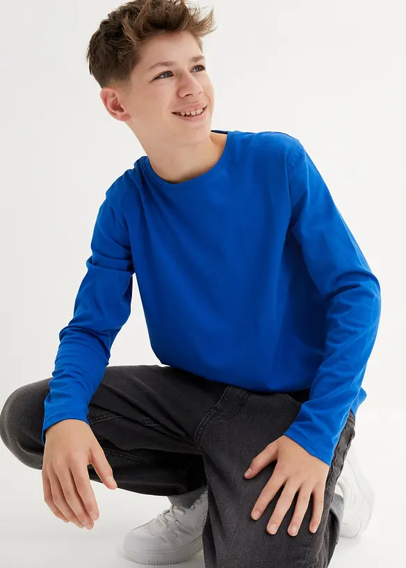 Longsleeve met biologisch katoen (set van 3), bonprix