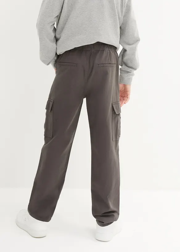 Loose fit cargo broek van katoen, straight, bonprix
