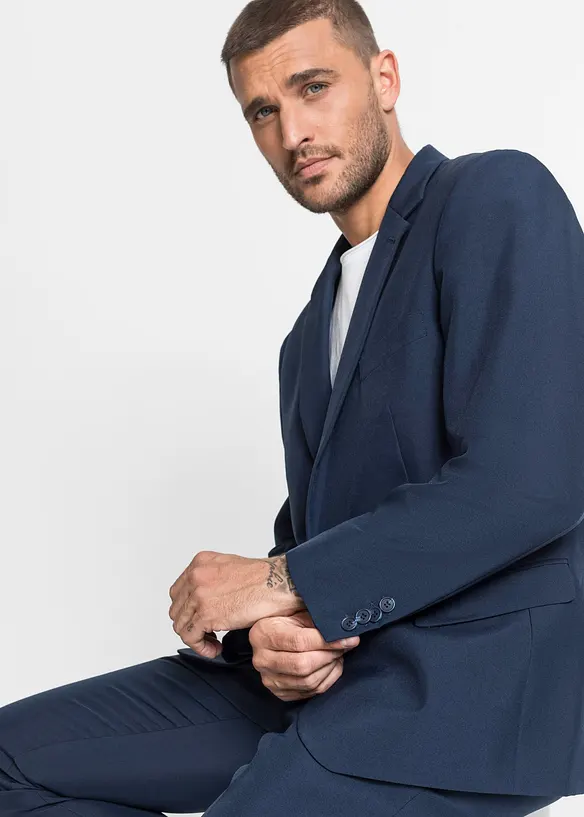 Pak met colbert en broek, slim fit (2-dlg. set), bonprix
