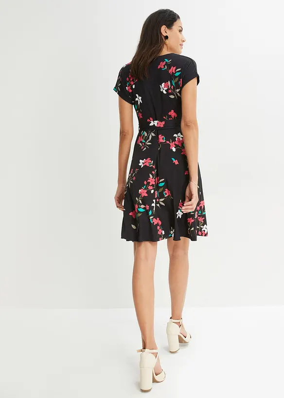 Jersey jurk in wikkellook, bonprix