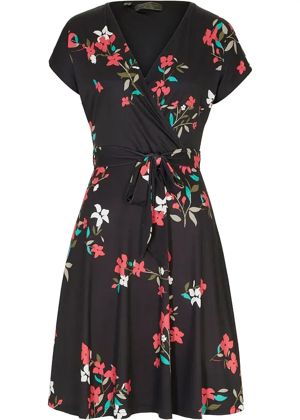 Jersey jurk in wikkellook, bonprix