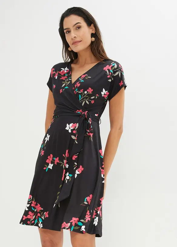 Jersey jurk in wikkellook, bonprix