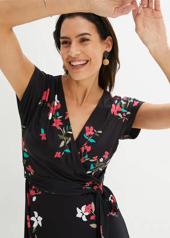 Jersey jurk in wikkellook, bonprix