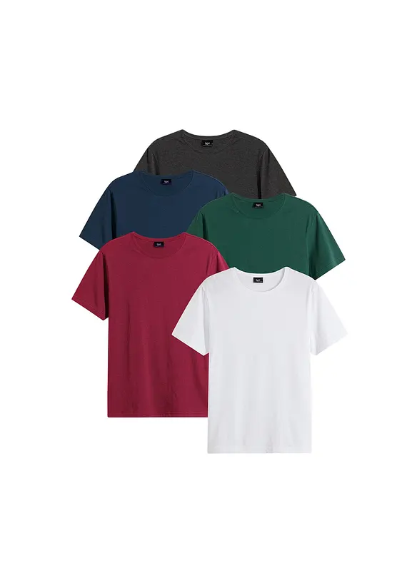 T-shirt (set van 5), bonprix