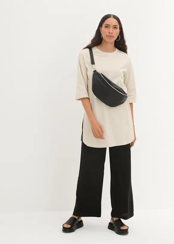 Oversized longshirt van biologisch katoen, bonprix