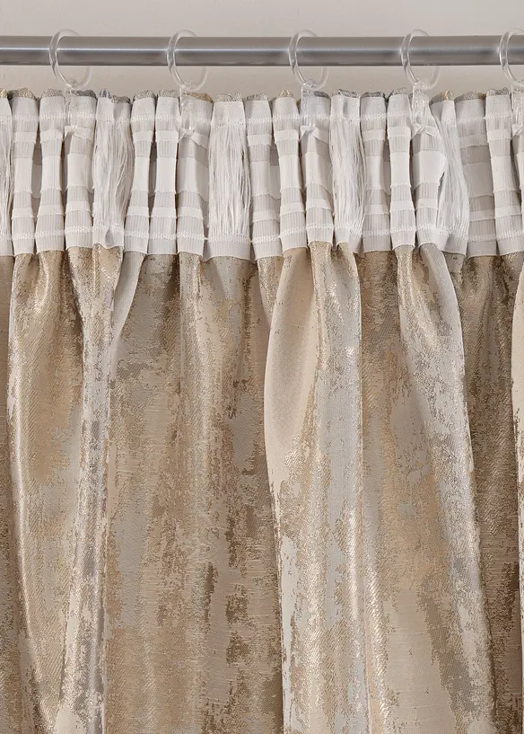 Jacquard gordijn met glans (1 stuk), bonprix