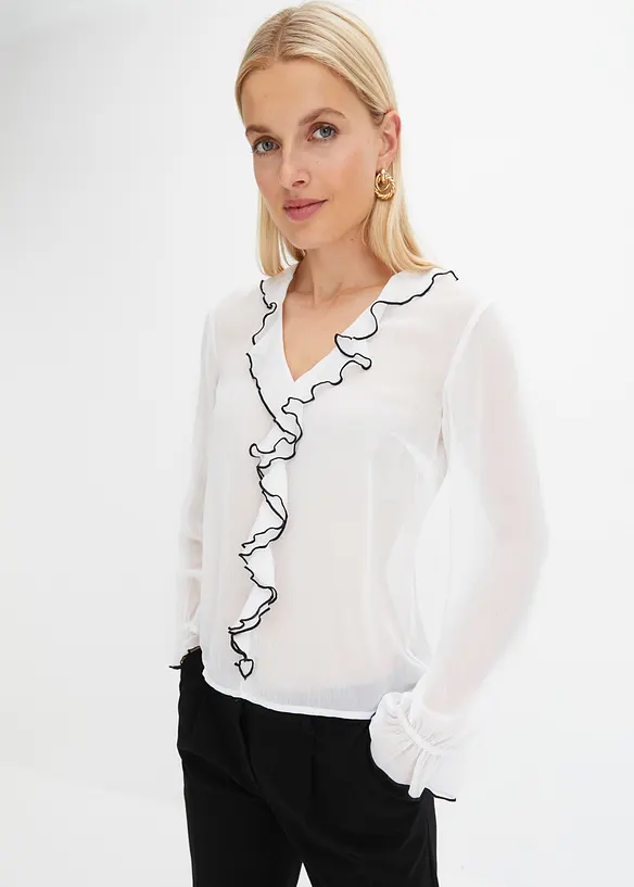 Blouse van chiffon, bonprix