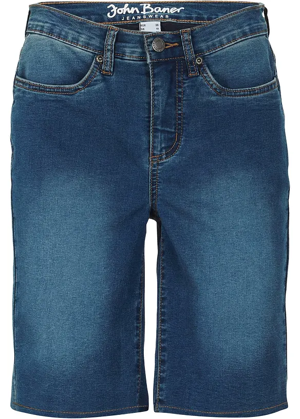 Super stretch jeans bermuda, bonprix