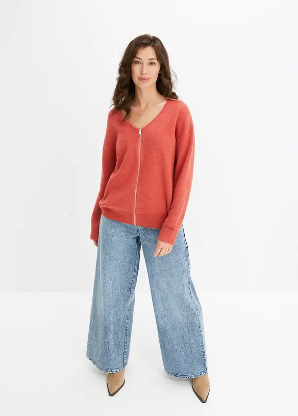 Oversized gebreid vest, bonprix
