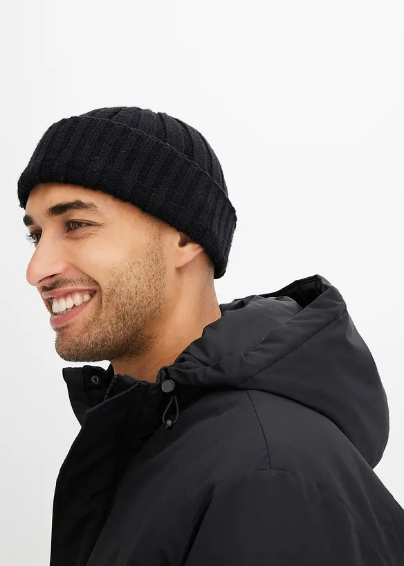Winterjas met capuchon en gerecycled polyester, bonprix