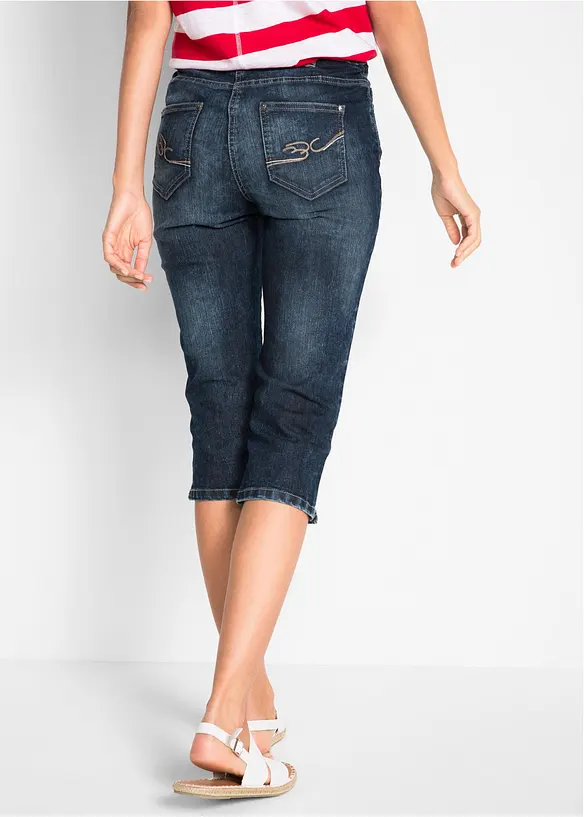 Mid waist stretch jeans, straight, bonprix