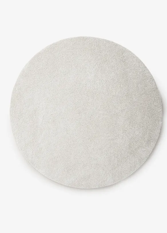 Rond, wasbaar vloerkleed met zachte pool, bonprix