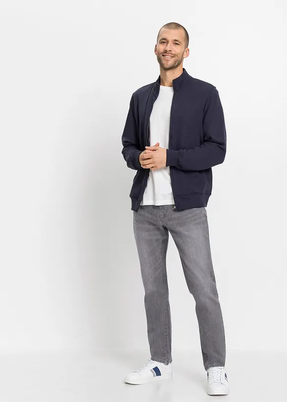 Regular fit stretch instapjeans, straight, bonprix