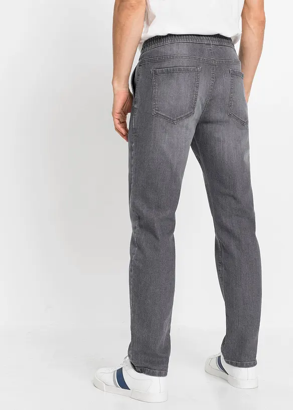 Regular fit stretch instapjeans, straight, bonprix