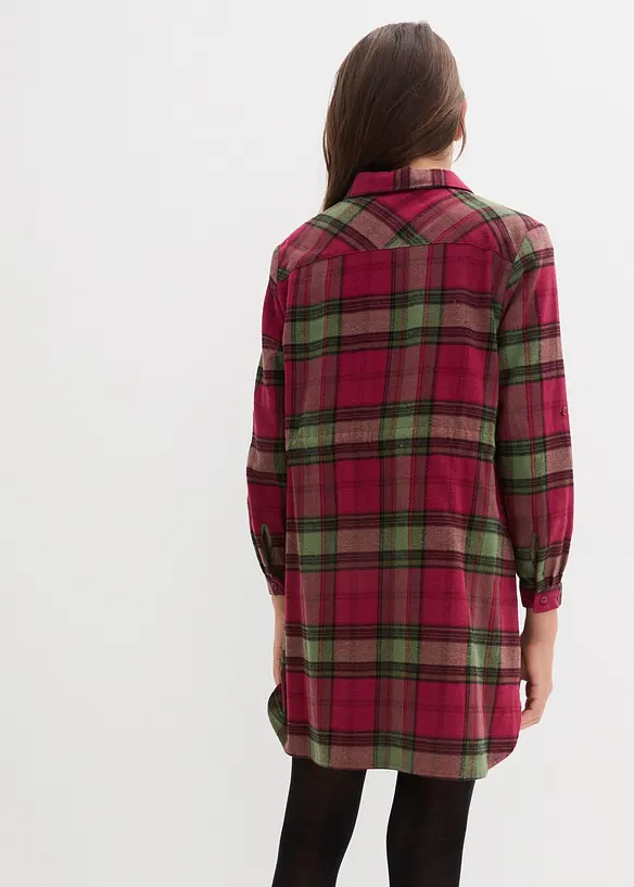 Flanellen meisjes blousejurk, bonprix