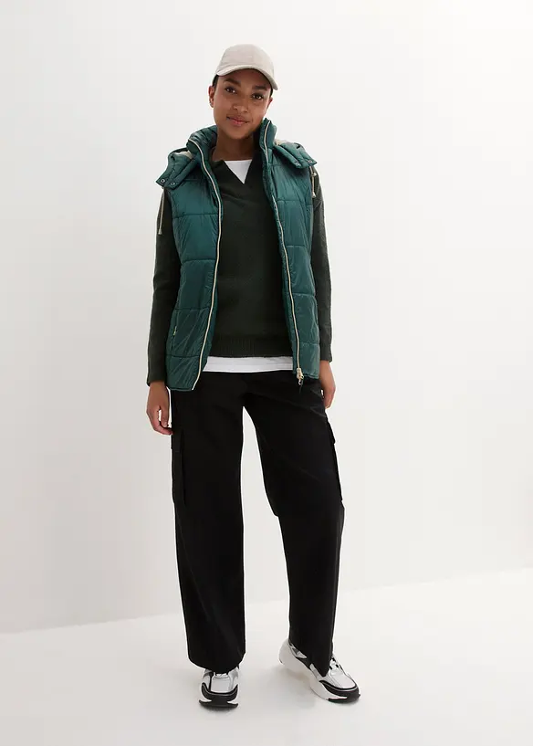 Bodywarmer met afneembare capuchon, bonprix