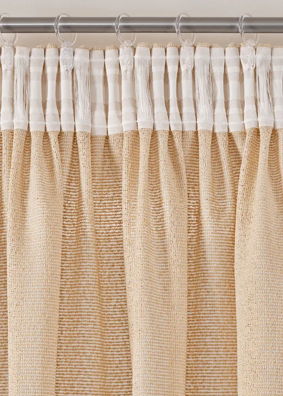 Jacquard gordijn met structuur (1 stuk), bonprix