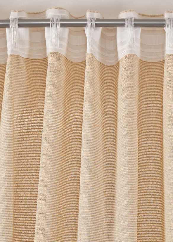 Jacquard gordijn met structuur (1 stuk), bonprix