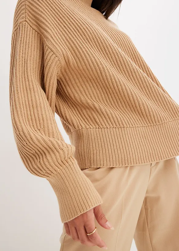 Oversized trui van puur katoen, bonprix