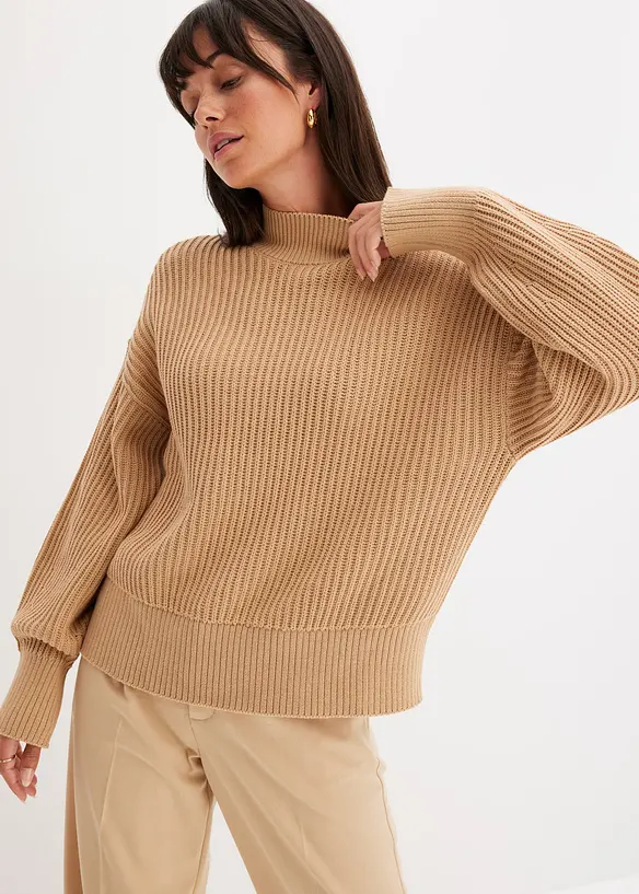 Oversized trui van puur katoen, bonprix