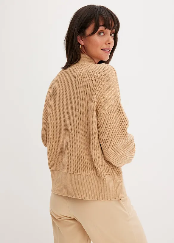 Oversized trui van puur katoen, bonprix