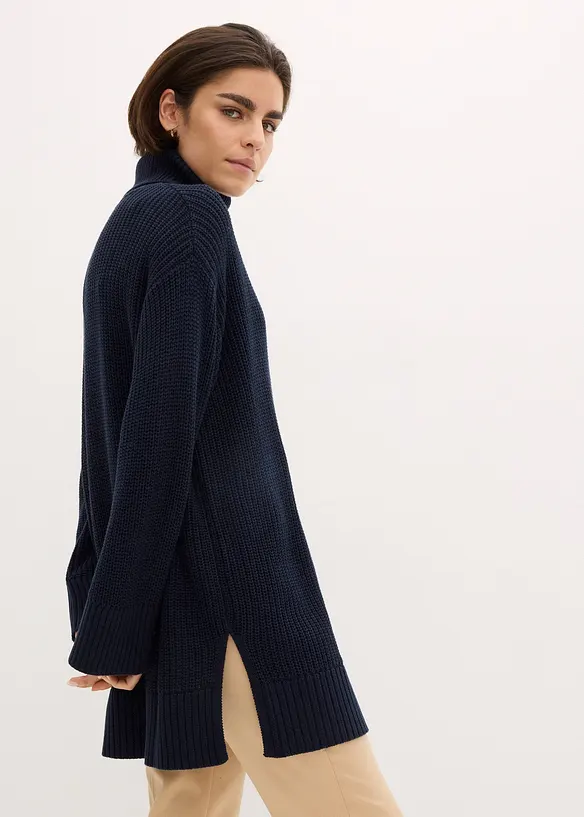 Oversized coltrui in een katoenmix, bonprix