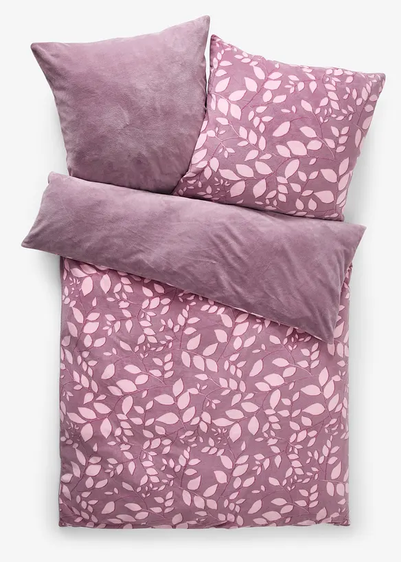 Dubbelzijdig dekbedovertrek Cashmere Touch met bloemenprint, bonprix