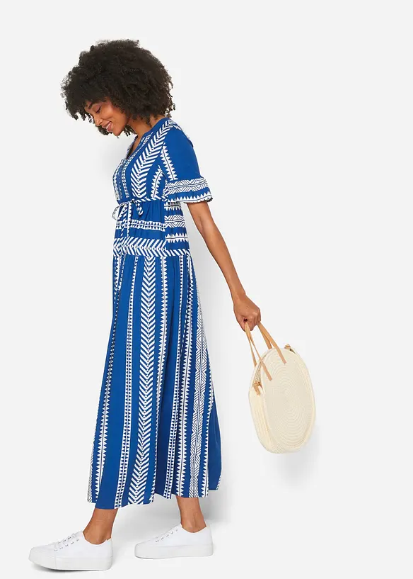 2-in-1 zwangerschapsjurk/voedingsjurk van soepele viscose, bonprix