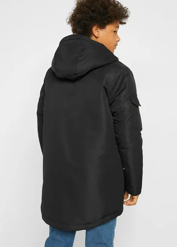 Jongens winterjas met capuchon, bonprix