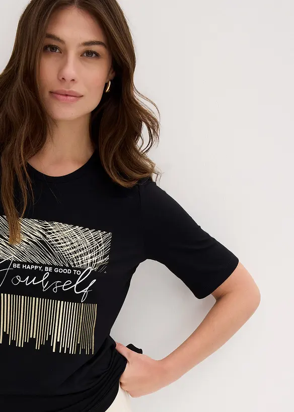 Longsleeve met print, bonprix