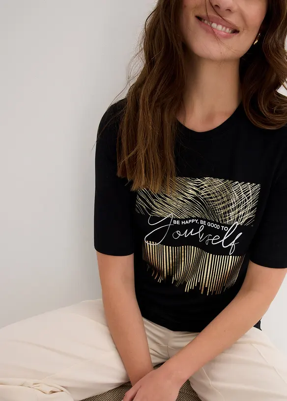 Longsleeve met print, bonprix