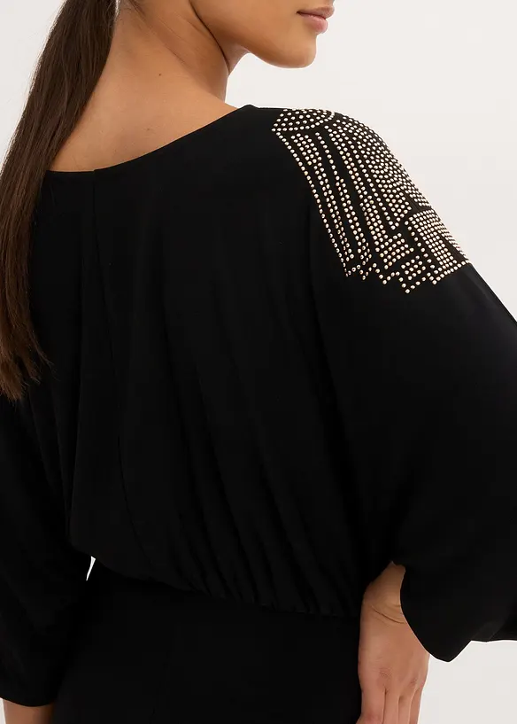 Jersey jurk met vleermuismouwen, bonprix
