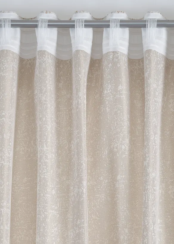 Jacquard gordijn met glans (1 stuk), bonprix