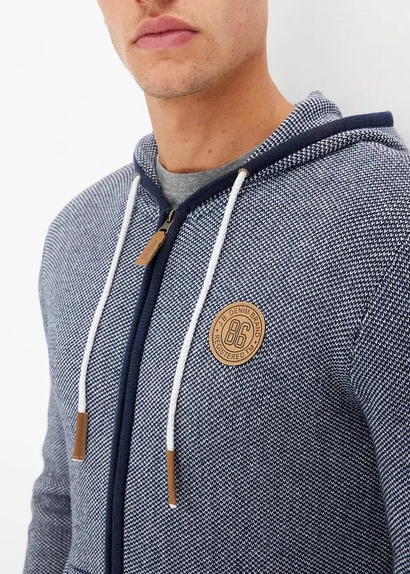 Vest met capuchon van puur katoen, bonprix