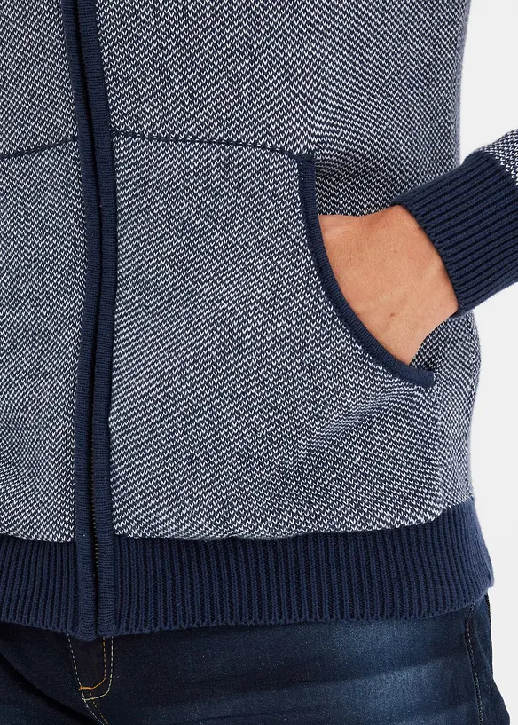 Vest met capuchon van puur katoen, bonprix