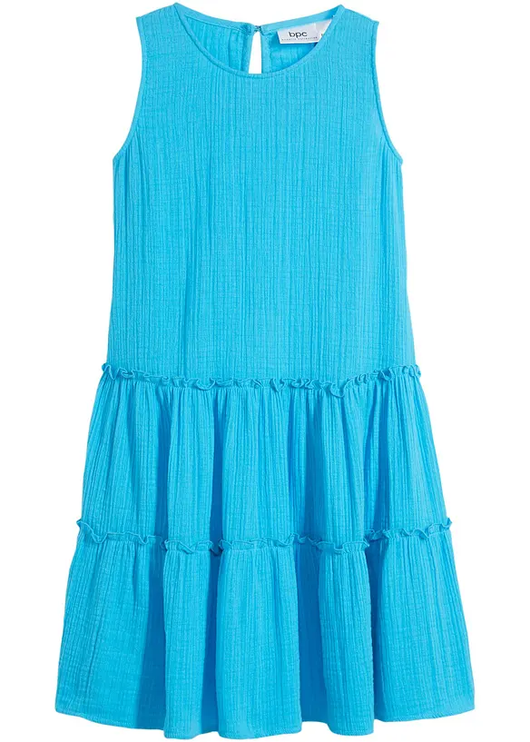 Meisjes midi jurk van mousseline, bonprix