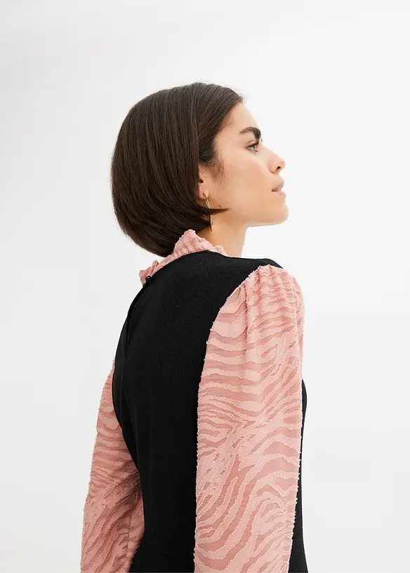 Jurk met ballonmouwen, bonprix