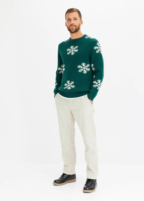 Trui met een winterse print, bonprix