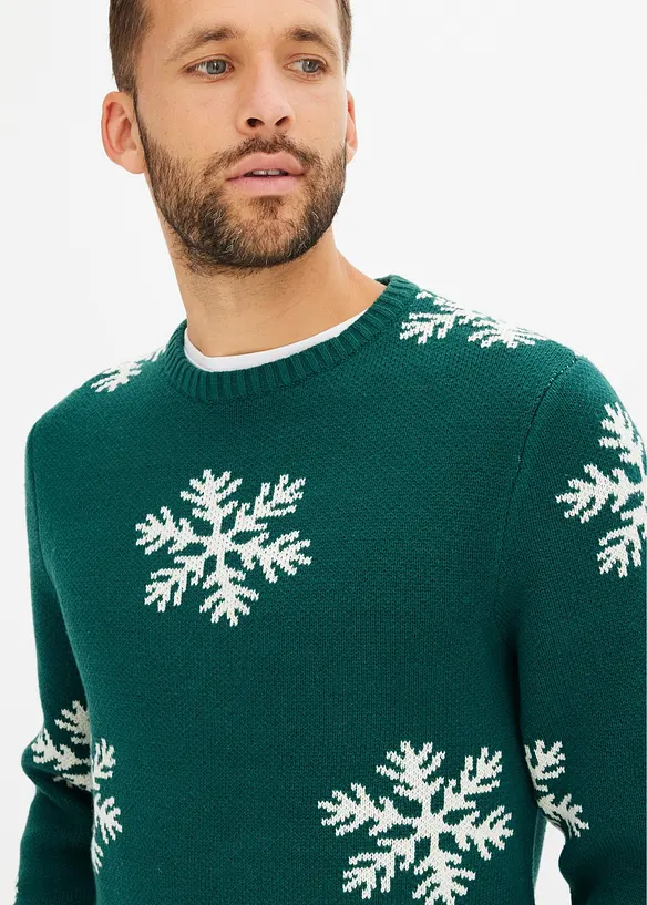 Trui met een winterse print, bonprix